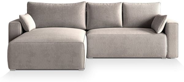 Masseno Ecksofa FORIL mit Schlaffunktion L-Form, Sofa mit Bettkasten