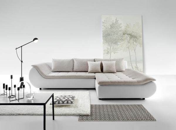 Ecksofa Prato, Seite: Rechts 2R-LC, Farbe: Soft 017 + Inari 22