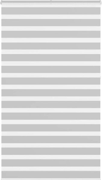 vidaXL Doppelrollo Hellgrau 130x230 cm Stoffbreite 125,9 cm Polyester 4014501