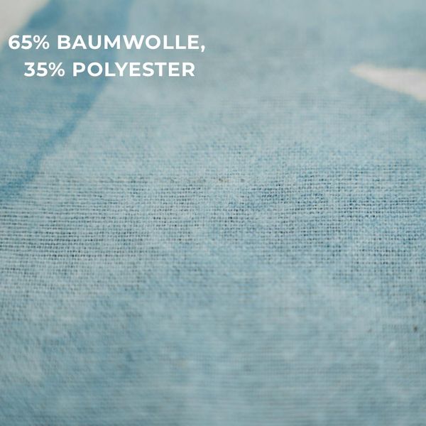 Biber Bettwäsche mit floralem Design - Einzelbettwäsche aus Baumwollmix 155 x 220 cm + 80 x 80 cm Bild 5