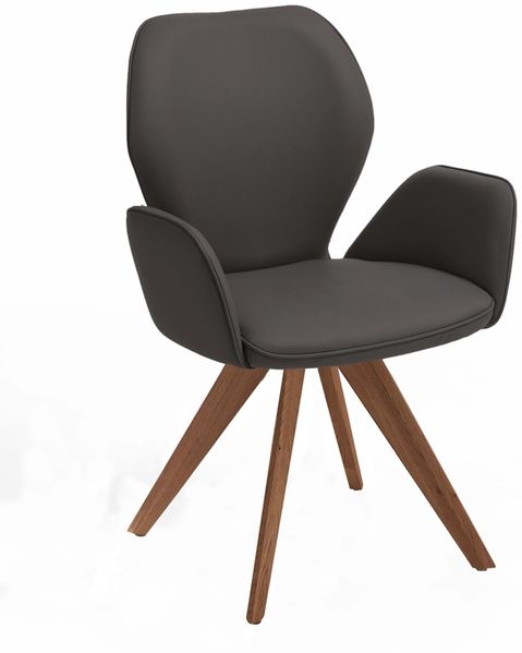 Niehoff Sitzmöbel 'Colorado Trend-Line' Armlehnenstuhl, Atlantis Anthrazit, Polyester, 92 x 60 x 62,5 cm