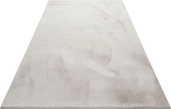 Wecon home Basics Hochflor-Teppich Anna, rechteckig, Höhe: 25 mm, Wohnzimmer, Schlafzimmer, Felloptik, sehr weich und flauschig, Uni