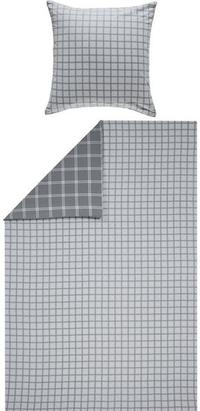Erwin Müller Bettwäsche Wendebettwäsche, Biber, 2 teilig, Flanell Karo