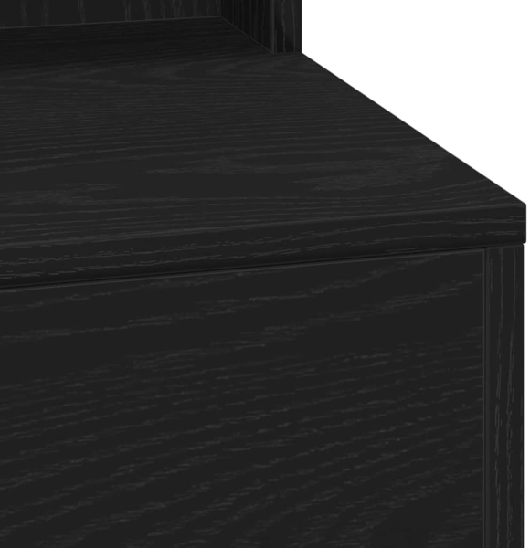 vidaXL Schminktisch mit Regal Schwarz Eichen-Optik 100 x 41 x 135 cm 865101 Bild 6