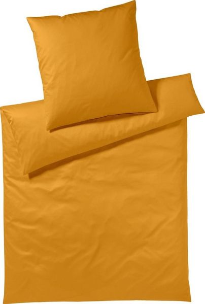 Yes for Bed Bettwäsche Pure & Simple Uni in Gr. 135x200, 155x220 oder 200x200 cm, Mako-Satin, 2 teilig, Bettwäsche aus Baumwolle, zeitlose Bettwäsche mit seidigem Glanz