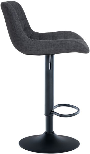 CLP 2er Set Barhocker Tover 360° drehbar und in der Höhe verstellbar,schwarz Stoff Bild 4