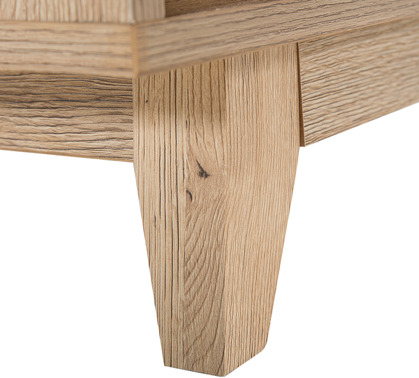 Nachttisch heller Holzfarbton / weiß SPENCER Bild 7