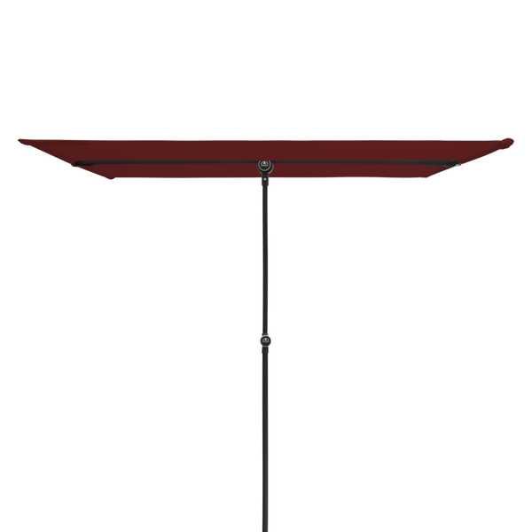 Balkonblende Black Edition ca. 170x130 cm D. 833 bordeaux, Gestell schwarz, ohne Volant