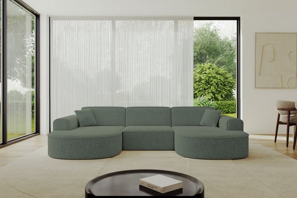 ALTDECOR Wohnlandschaft MARI-U1, Sofa Praktische Bequeme Funktionsecke Couch U-Form Eckcouch, Corner Sofa U-Form Vielseitige Sofa Wohnlandschaft Wohnzimmer