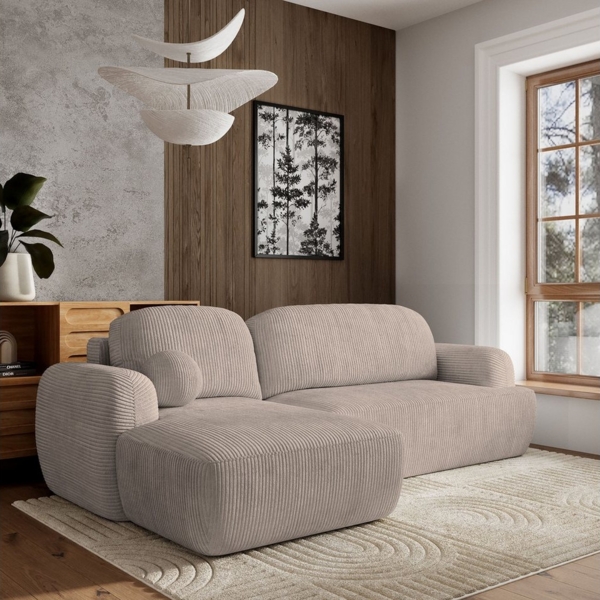 Masseno Ecksofa MODENZA mit Schlaffunktion L-Form, Sofa mit Bettkasten Bild 1