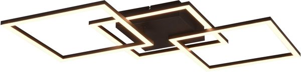 OTTO home LED Deckenleuchte Annelia, Deckenlampe, schwenkbare LED-Rechtecke, LED fest integriert, Warmweiß, Wand- und Deckenmontage möglich