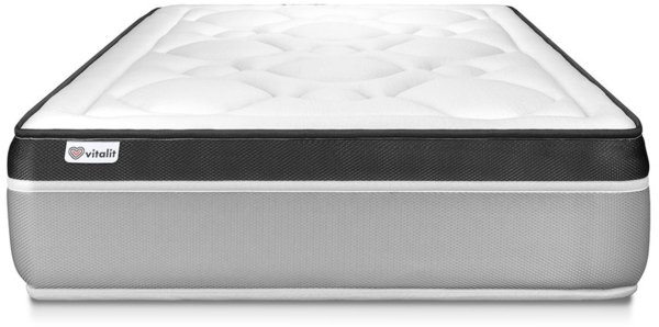 VITAL ERGO matratze 90x200 cm, Taschenfedern und Rückstellschaum, Härtegrad 4, Höhe : 26 cm, 7 Komfortzonen