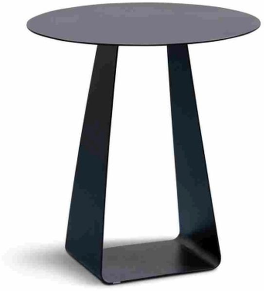 Couchtisch >Freddy 3 < Metall, pulverbeschichtet, in schwarz - 50x45 (HxD)
