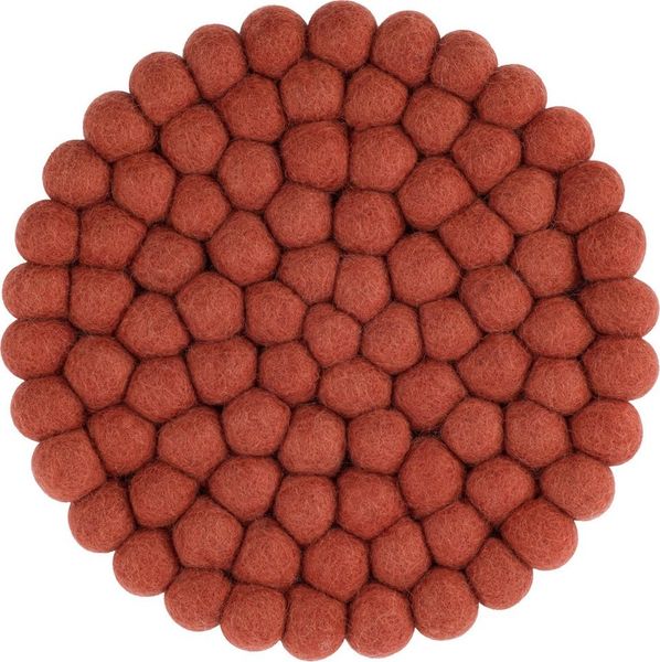 myfelt Topfuntersetzer Filzkugel Topfuntersetzer ⌀ 20 cm, Zubehör für Pfannen, Töpfe, Küchentisch, Auflaufformen, 100 % reine Schurwolle, hitzebeständig