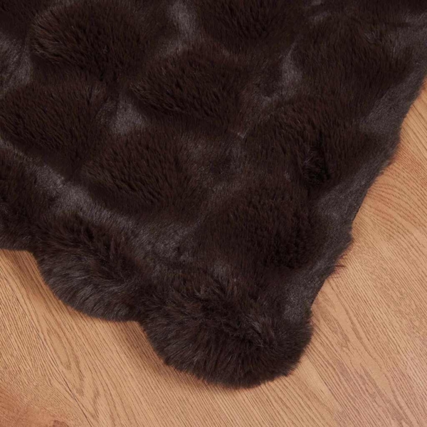 vidaXL Kunstfell Kaninchenfell Decke 4 pcs Kamel 220 x 240 cm 42021799 Bild 5