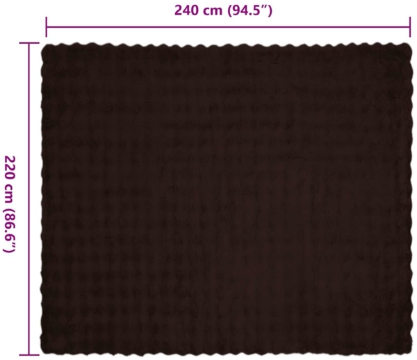 vidaXL Kunstfell Kaninchenfell Decke 4 pcs Kamel 220 x 240 cm 42021799 Bild 8