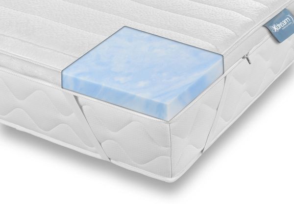 XDREAM, Topper Classic Gelschaum, 90x200, 140x200, 180x200 cm und weitere Größen, 8 cm hoch, Gelschaum, ergonomischer Matratzentopper mit hochwertigem Memory Foam