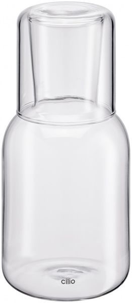 Glas Karaffe Krug Wasserkaraffe mit Trinkglas 750 ml cilio LORENZO 291506