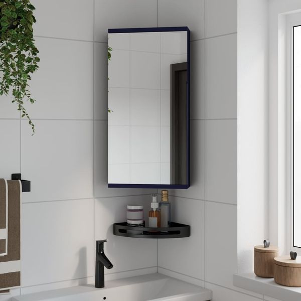 vidaXL Eck-Spiegelschrank Grau 30x24x60 cm 357978