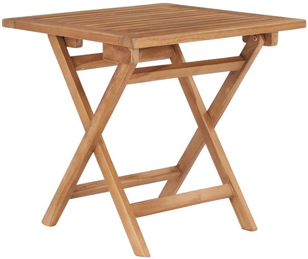 Gartentisch Klappbar, Balkontisch 45 x 45 x 45 cm Massivholz Teak