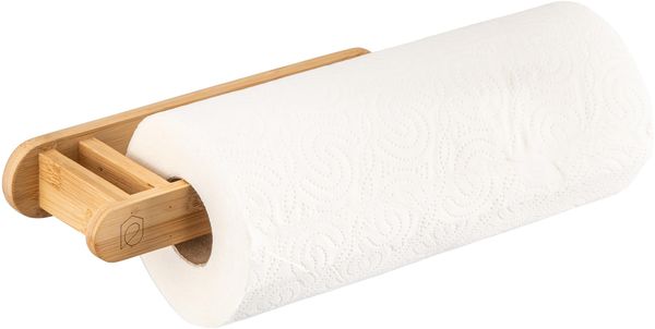 Wand-Küchenrollenhalter aus Bambus