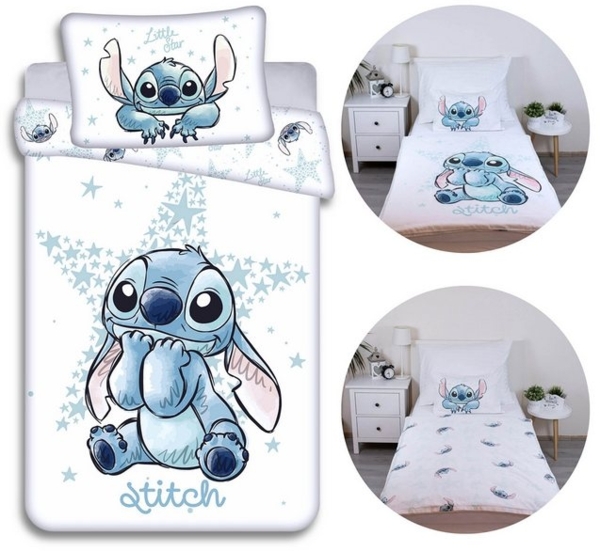 Sarcia. eu Kinderbettwäsche DISNEY Stitch Baumwoll Kinderbettwäsche, 100% Baumwolle, 100x135 cm Bild 4