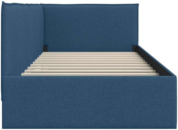 vidaXL Eckbettgestell mit Kopfteil Blau 80 x 200 cm Stoff 42016454 Bild 6