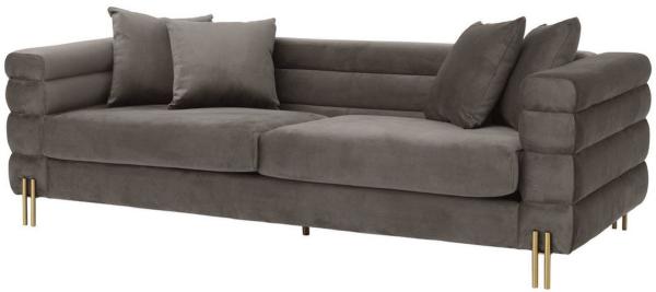 EICHHOLTZ Sofa York Savona Grey Velvet