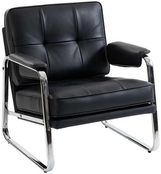 HOMCOM Sessel (Polstersessel, 1-St, Relaxsessel), Knopfheftung, breite Sitzfläche, dicker Schaumstoff Bild 2