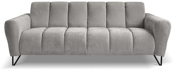 Beautysofa Sofa mit Metallbeine in Schwarz VOLARE, 3-Sitzer, viele Farbvarianten, ohne Schlaffunktion