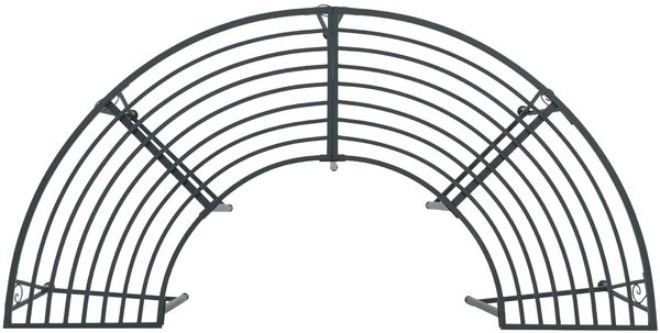 vidaXL Baumbank 4-Sitzanzahl 160 x 80 x 44 cm Stahl Silber Grau 42029506 Bild 2