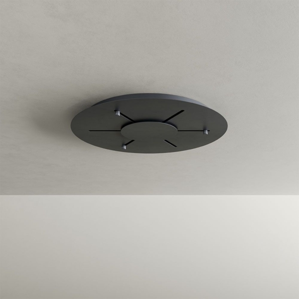 s.luce Echos Galerieleuchte 5-flammig Ø 60cm Baldachin Ø 18/25cm Klar, Weiß Bild 12