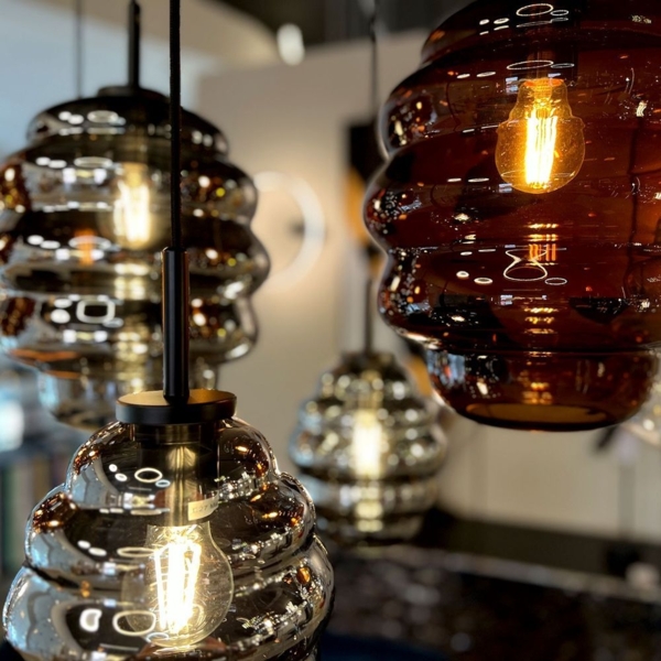 s.luce Echos Galerieleuchte 5-flammig Ø 60cm Baldachin Ø 18/25cm Klar, Weiß Bild 11