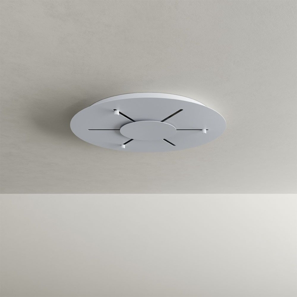 s.luce Echos Galerieleuchte 5-flammig Ø 60cm Baldachin Ø 18/25cm Klar, Weiß Bild 13