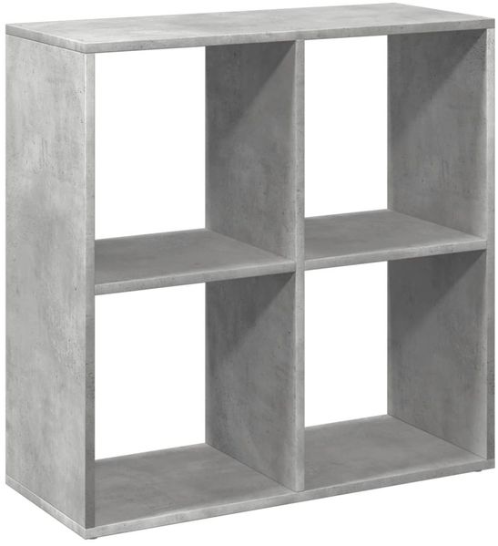 vidaXL Raumteiler-Bücherregal Betongrau 69,5x29x69,5 cm Holzwerkstoff 858006 Bild 6