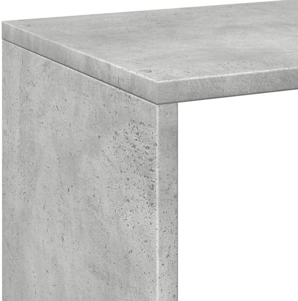 vidaXL Raumteiler-Bücherregal Betongrau 69,5x29x69,5 cm Holzwerkstoff 858006 Bild 8