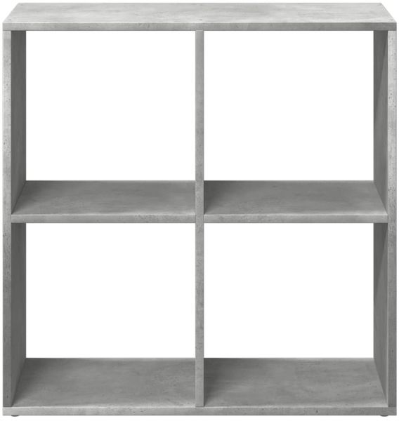 vidaXL Raumteiler-Bücherregal Betongrau 69,5x29x69,5 cm Holzwerkstoff 858006 Bild 5