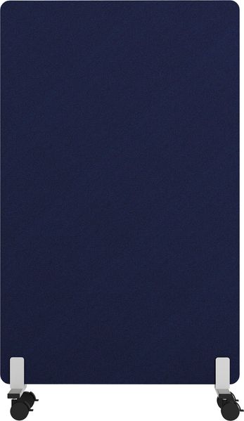Rheinland Möbel FocusWall STWR0814 – Akustik-Stellwand 800×1400 mm in Stofffarbe Ocean inkl. Rollen – Mobile Schreibtisch-Trennwand für Büro & Homeoffice – Schallschutz – Made in Germany