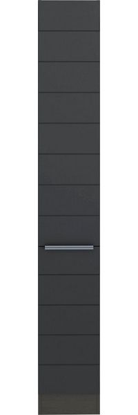 KOCHSTATION Apothekerschrank KS-Luhe 30 cm breit, hochwertige MDF-Fronten mit waagerechter Lisene