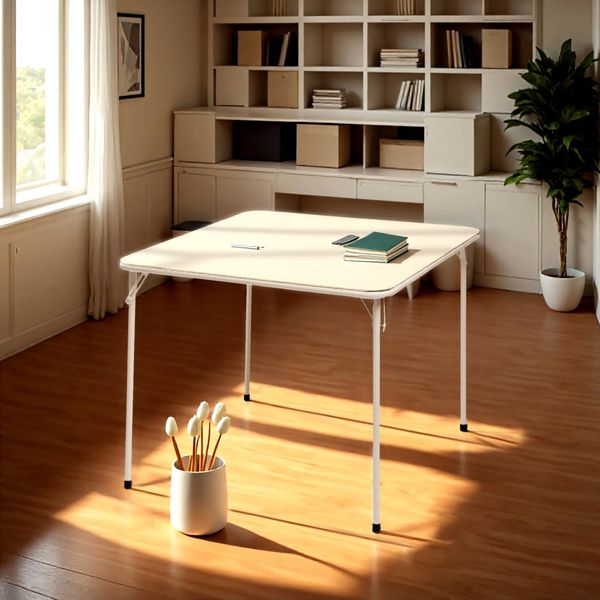 FurnitureR Tischkonsolen für Wohnzimmer, modernes Design, Robustes Metall und Holz, vielseitiger Innenbereich, zusammenklappbar, platzsparend, 86 x 86 x 71 cm