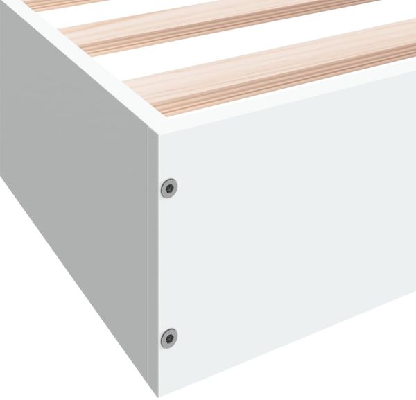 vidaXL Bettgestell Weiß 90x190 cm Holzwerkstoff 842070 Bild 8