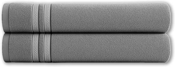 2er-Set Handtücher 70x140cmcm Anthrazit 100% Baumwolle 450g/m² extra saugfähig