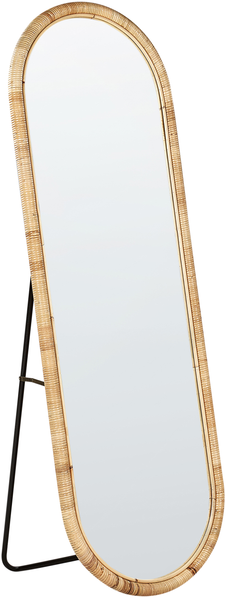 Standspiegel MONTOT 150 cm Rattan Naturfarben