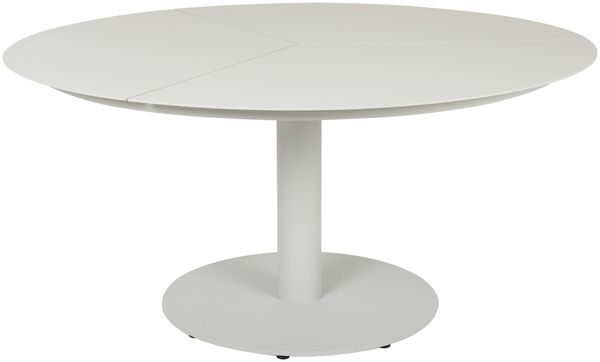 Gartenesstisch Peace aus Aluminium, modern und rund, hellgrau, Ø 150 cm, für 4–6 Personen
