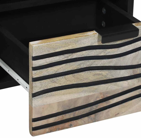 vidaXL TV-Einheiten mit Schubladen Weiß 100 x 33 x 46 cm Holzwerkstoff 4017990 Bild 6