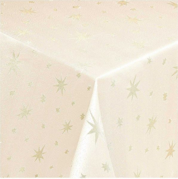 DecoHomeTextil Heimtextilmanufaktur Tischdecke Lurex Sterne Tischläufer Glitzer