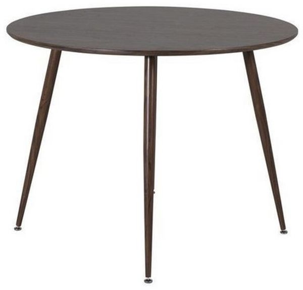 BOURGH Esstisch FLORENZ Esszimmertisch Ø100x75cm - runder Esstisch in walnuss, Tisch in modernem Design