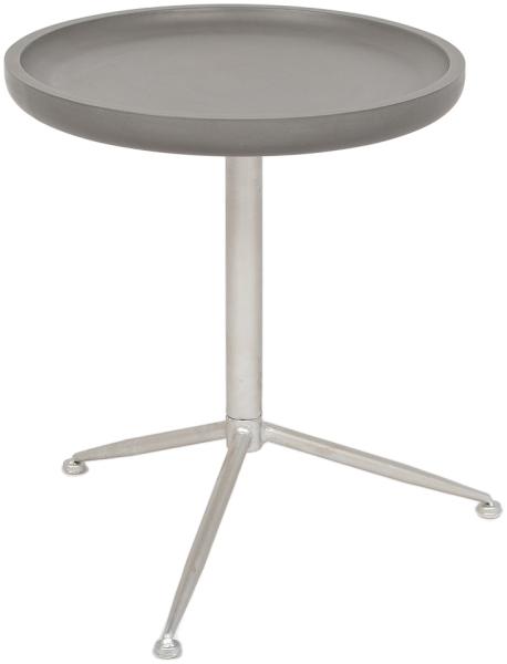 Beistelltisch ATRIUM D39cm Grau Telefontisch Sofatisch Nachttisch Couchtisch MDF