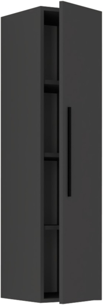 VCM Wandregal Arila 918876 Anthrazit H. 115 x B. 30 x T. 30 cm