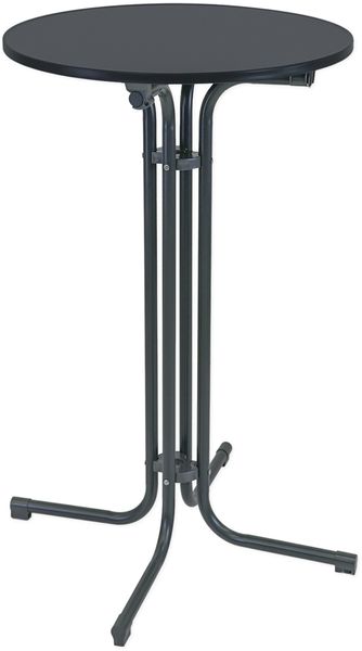TRUTZHOLM Stehtisch klappbar Ø 70 cm Höhe 110 cm Stahl Gastrotisch Partytisch Bistrotisch Gartentisch Indoor & Outdoor für Hochzeiten und Gartenfeste wetterbeständig pflegeleicht